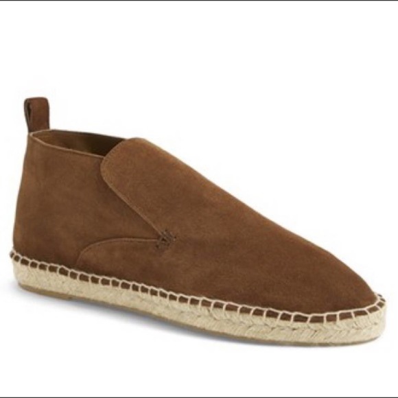 Vince Ronan Suede Leather Slip On Espadrille Loafer - Picture 3 of 15